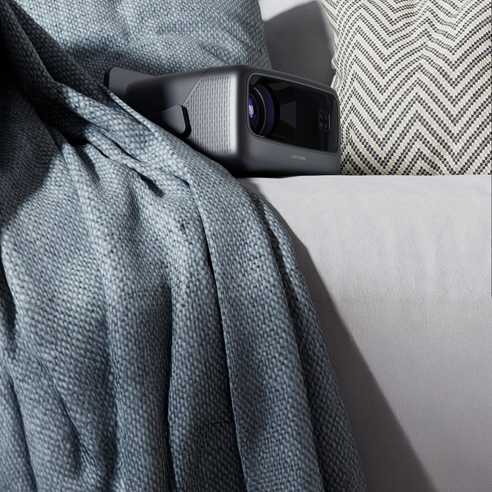 Lenyes LPR02 4.45” LCD 360 Derece Dönebilen Otomatik Netleme Özellikli Projektör Yansıtma Cihazı Koyu Gri