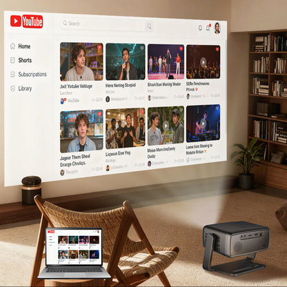 Lenyes LPR03 2.69 inç LCD 200 ANSI Lümen PTZ Projektör Yansıtma Cihazı Siyah