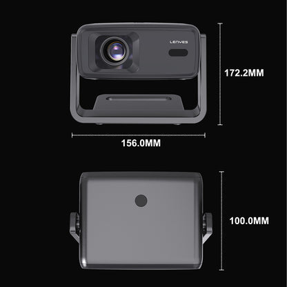 Lenyes LPR03 2.69 inç LCD 200 ANSI Lümen PTZ Projektör Yansıtma Cihazı Siyah