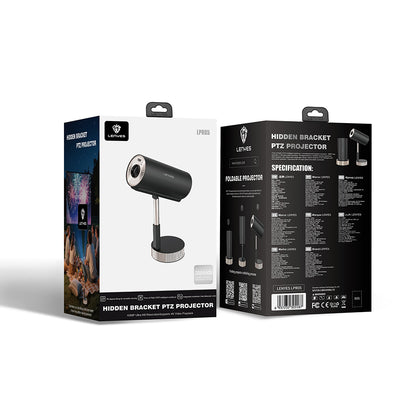 Lenyes LPR05 2.69 inç LCD 200 ANSI Lümen Projektör Yansıtma Cihazı Siyah