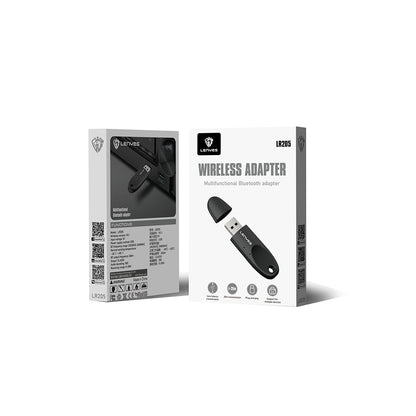Lenyes LR205 USB Bluetooth 5.1 Class 2 Wireless Transmitter Adaptör Siyah