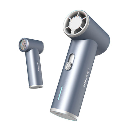 Lenyes LTF01 Dijital LED Göstergeli 3 Kademeli Portatif Soğutucu El Fanı Gri