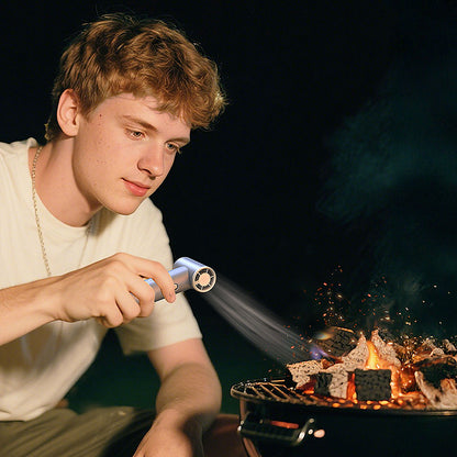 Lenyes LTF01 Dijital LED Göstergeli 3 Kademeli Portatif Soğutucu El Fanı Gri