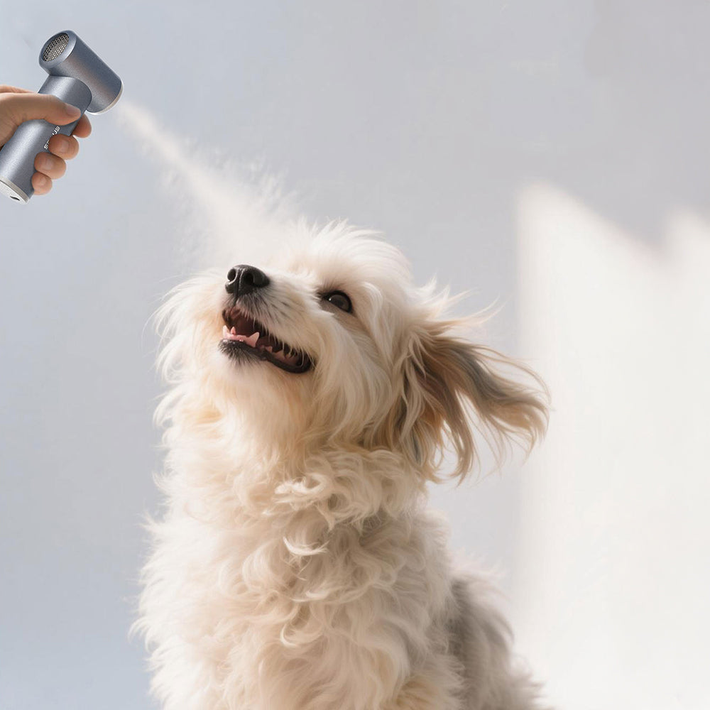 Lenyes LTF01 Dijital LED Göstergeli 3 Kademeli Portatif Soğutucu El Fanı Gri