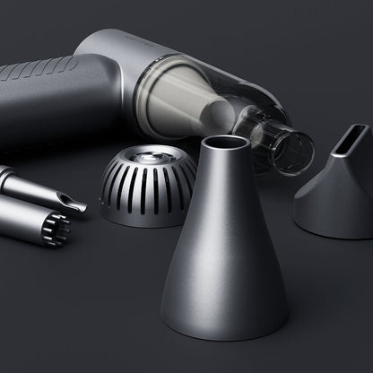 Lenyes LTF02 Dijital LED Göstergeli 4 Kademeli Çok Fonksiyonlu Turbo El Fanı Gri