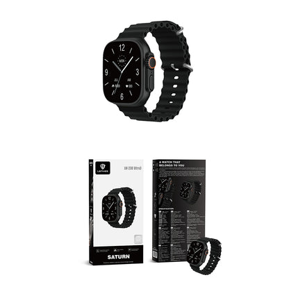 Lenyes LW-238 Ultra3 Saturn Serisi iOS ve Android Uyumlu Akıllı Saat Siyah