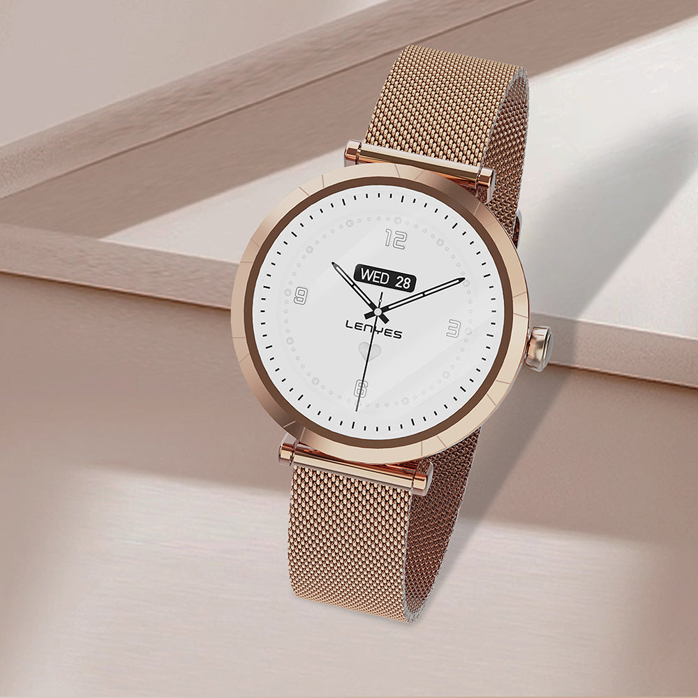 Lenyes LW-245 iOS ve Android Uyumlu Akıllı Saat Gold
