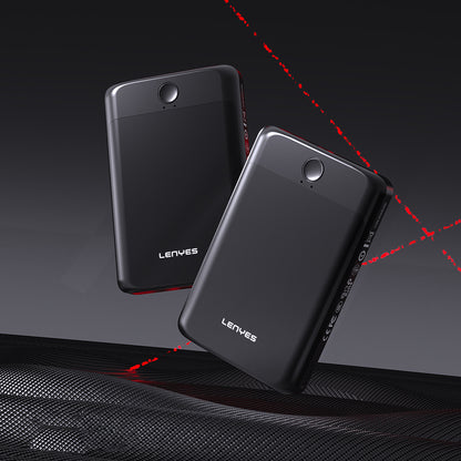 Lenyes PW0008D PD 20W LED Ekranlı Yapay Zeka Destekli Ultra İnce Wireless Powerbank 15W 5000mAh Siyah