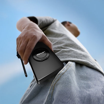 Lenyes PW1005D Standlı Akıllı Saat Kablosuz Şarj Özellikli Wireless Powerbank 20W 10000mAh Siyah