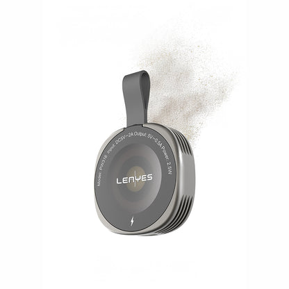 Lenyes PW316 Akıllı Saat Mini Wireless Magnetik Şarj Aleti 2.5W Gri