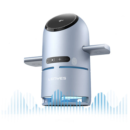 Lenyes PW321 Qi2 Şarj Teknolojili Bluetooth Speaker Hoparlör Özellikli Telefon&Akıllı Saat&Kulaklık 15W 4in1 Kablosuz Şarj Standı Gri