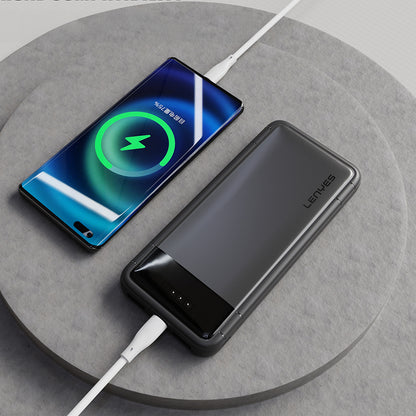 Lenyes PX133P Led Işık Göstergeli Taşınabilir Powerbank 10W 10000mAh Siyah