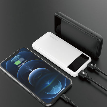 Lenyes PX133P Led Işık Göstergeli Taşınabilir Powerbank 10W 10000mAh Siyah