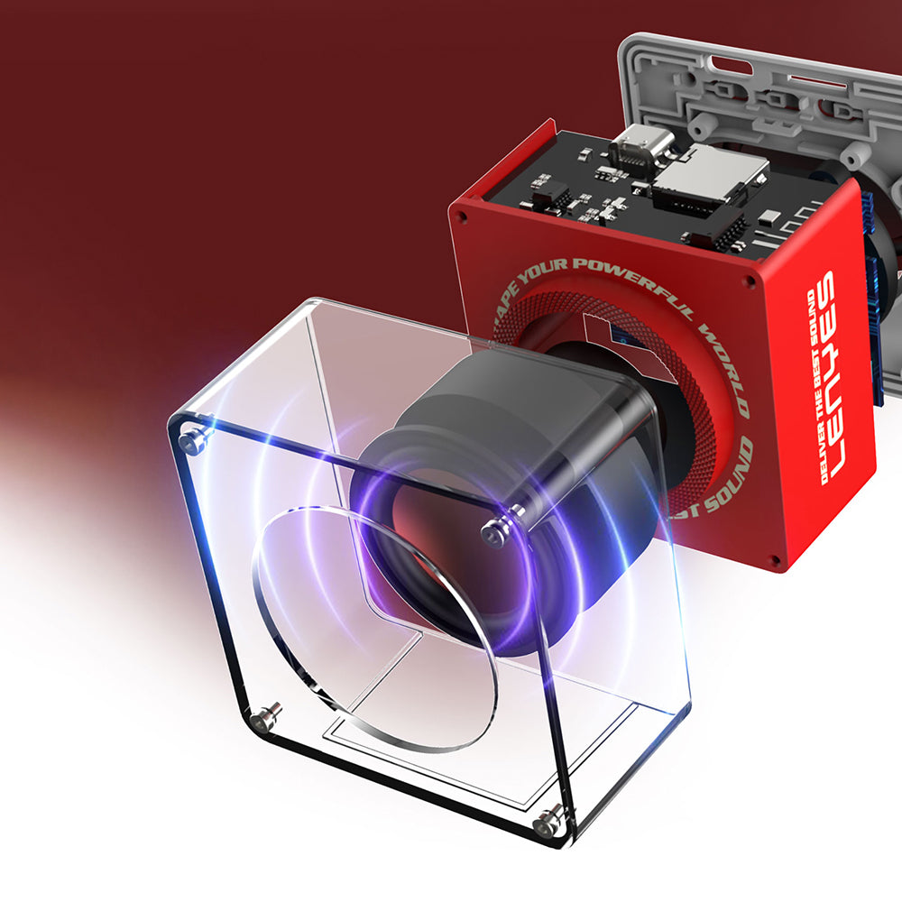 Lenyes S222 Mini TWS Kablosuz Bluetooth Hoparlör v5.3 5W Siyah