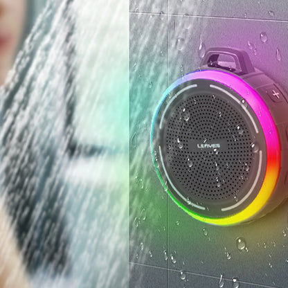Lenyes S223 RGB Işıklı Askı Aparatlı Mini Bluetooth Speaker Hoparlör v5.3 Sarı
