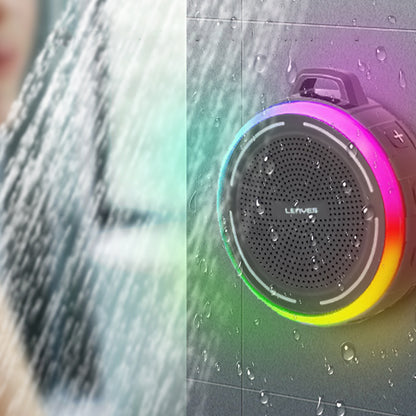 Lenyes S223 RGB Işıklı Askı Aparatlı Mini Bluetooth Speaker Hoparlör v5.3 Siyah
