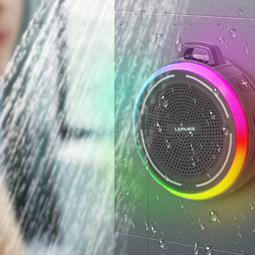 Lenyes S223 RGB Işıklı Askı Aparatlı Mini Bluetooth Speaker Hoparlör v5.3 Sarı