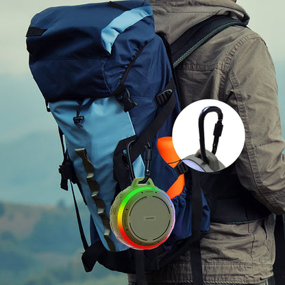 Lenyes S223 RGB Işıklı Askı Aparatlı Mini Bluetooth Speaker Hoparlör v5.3 Yeşil