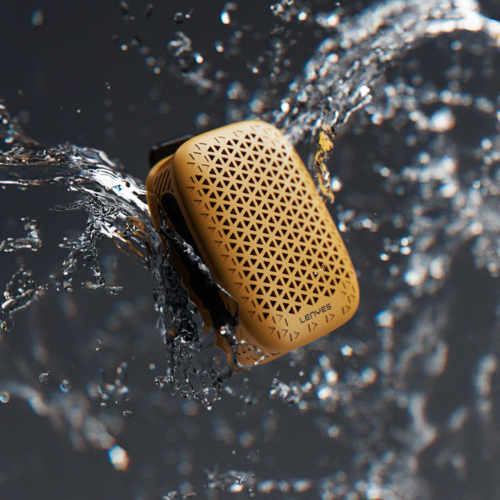 Lenyes S232 TWS Mandallı Bluetooth Speaker Hoparlör v5.4 Beyaz