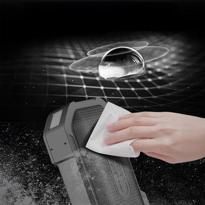 Lenyes S233 Ritme Duyarlı RGB Işıklı Taşınabilir Su Geçirmez TWS Bluetooth Hoparlör Siyah