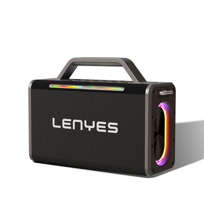 Lenyes S835 RGB Led Işıklı Bluetooth Speaker Hoparlör v5.0 Siyah