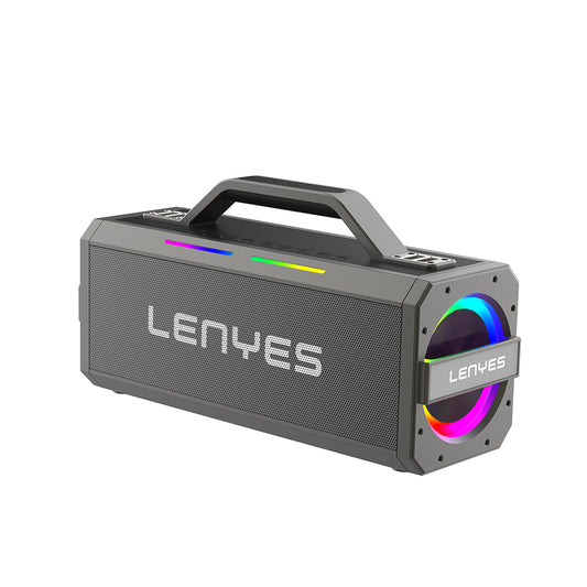 Lenyes S836 RGB Led Işıklı TWS Bluetooth Speaker Hoparlör v5.0 Siyah