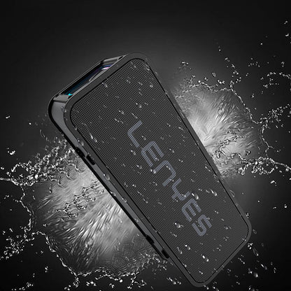 Lenyes S856 RGB Işıklı Mikrofonlu Bluetooth Speaker Hoparlör v5.0 Siyah