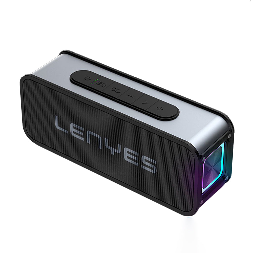 Lenyes S856 RGB Işıklı Mikrofonlu Bluetooth Speaker Hoparlör v5.0 Siyah