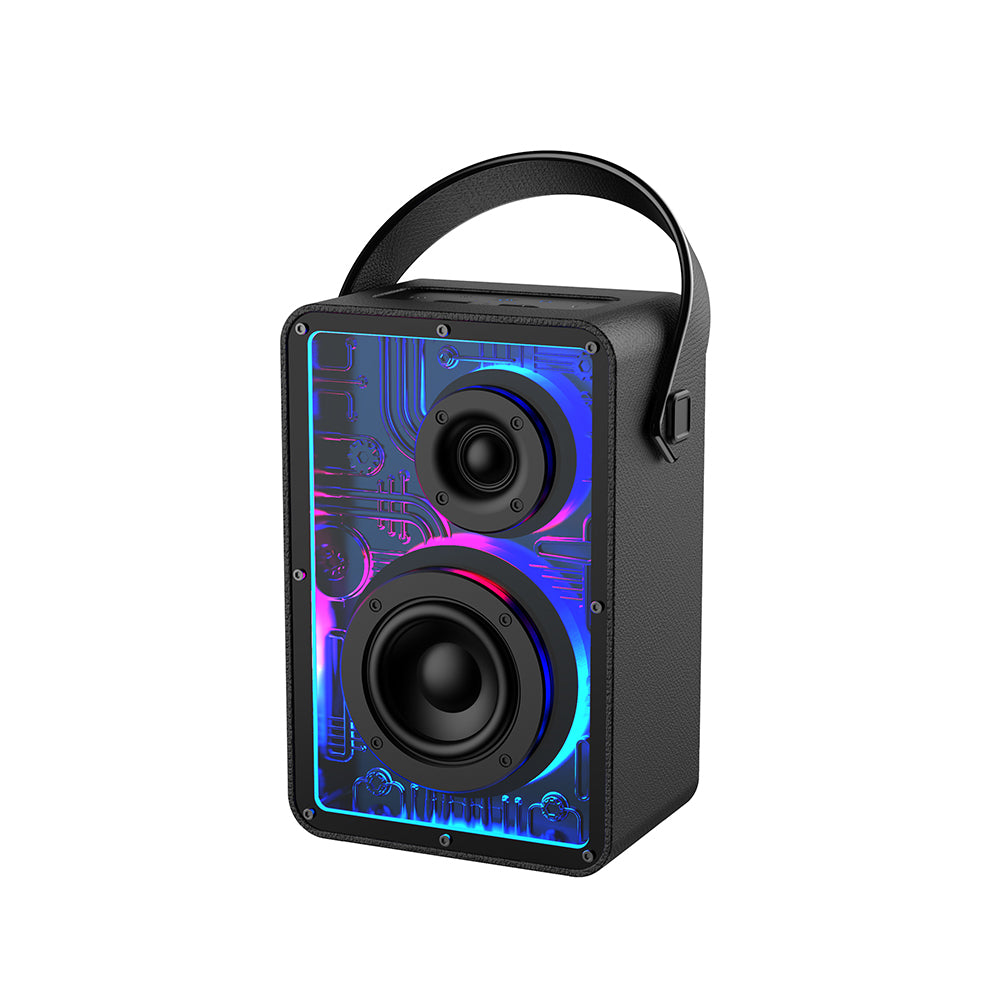 Lenyes S860 RGB Işıklı Taşınabilir Bluetooth Speaker Hoparlör v5.3 Siyah