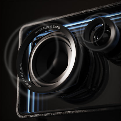 Lenyes S862 Su Geçirmez Mikrofonlu Çoklu Giriş Karaoke Bluetooth Hoparlör v5.3 120W Siyah