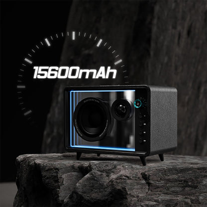 Lenyes S862 Su Geçirmez Mikrofonlu Çoklu Giriş Karaoke Bluetooth Hoparlör v5.3 120W Siyah