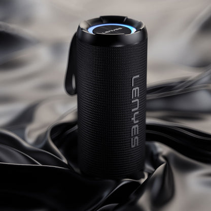 Lenyes S871 RGB Işıklı Taşınabilir Su Geçirmez TWS Bluetooth Hoparlör Siyah