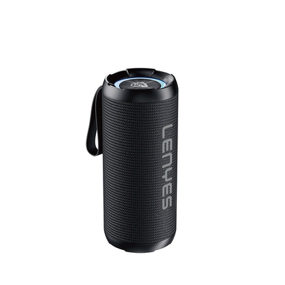 Lenyes S871 RGB Işıklı Taşınabilir Su Geçirmez TWS Bluetooth Hoparlör Siyah