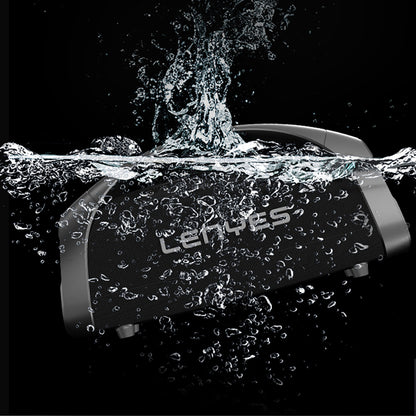 Lenyes S873 RGB Işıklı Taşınabilir Kumandalı&Mikrofonlu TWS Bluetooth Speaker Hoparlör v5.3 Siyah