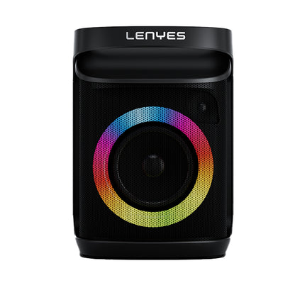 Lenyes S881 Su Geçirmez Mikrofonlu Çoklu Giriş RGB Işıklı TWS Karaoke FM Bluetooth Hoparlör v5.3 120W Siyah