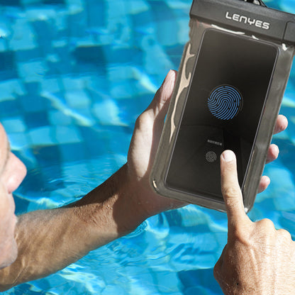 Lenyes WB2001 IPX8 Sertifikalı Universal Su Geçirmez 7.2 inç Kılıf Siyah