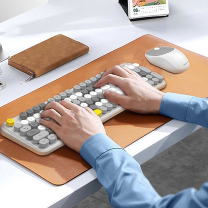 Lenyes WK103 Mekanik 2in1 2.4G Kablosuz Klavye ve 1600 DPI Mouse Seti Mavi