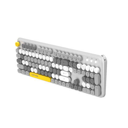 Lenyes WK103 Mekanik 2in1 2.4G Kablosuz Klavye ve 1600 DPI Mouse Seti Gri