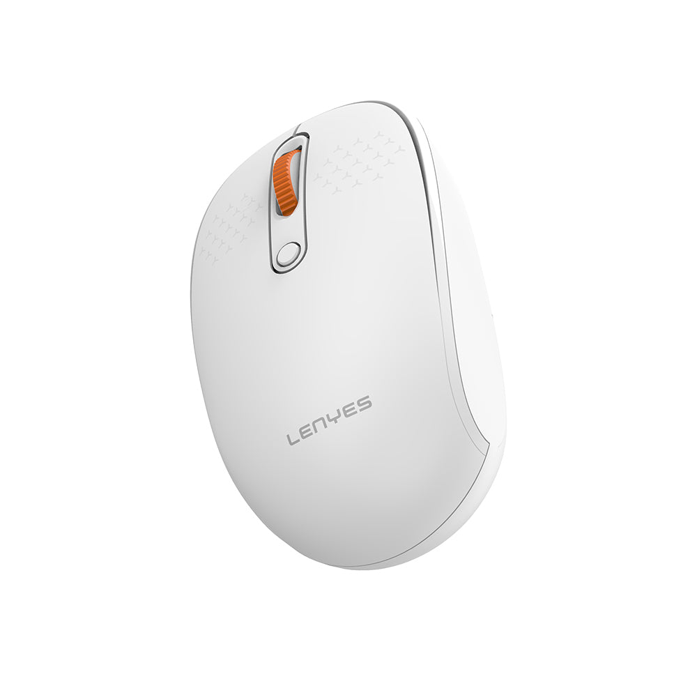 Lenyes WS101 Sessiz Buton Tasarımlı Ergonomik 2.4G Kablosuz Mouse 1600 DPI Beyaz
