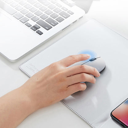 Lenyes WS103 Sessiz Buton Tasarımlı Ergonomik Çift Bluetooth Bağlantılı 2.4G Kablosuz Mouse 1200 DPI Gri