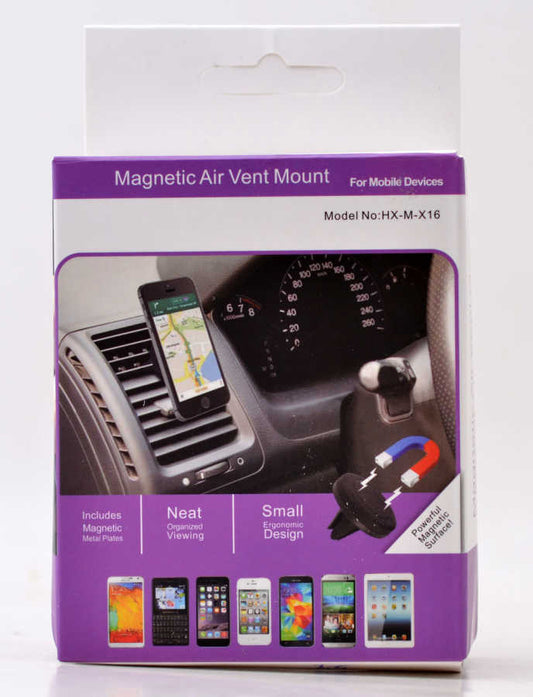 Zore Magnetic Air Vent Mount X16 Petek Araç Telefon Tutucu Universal Siyah