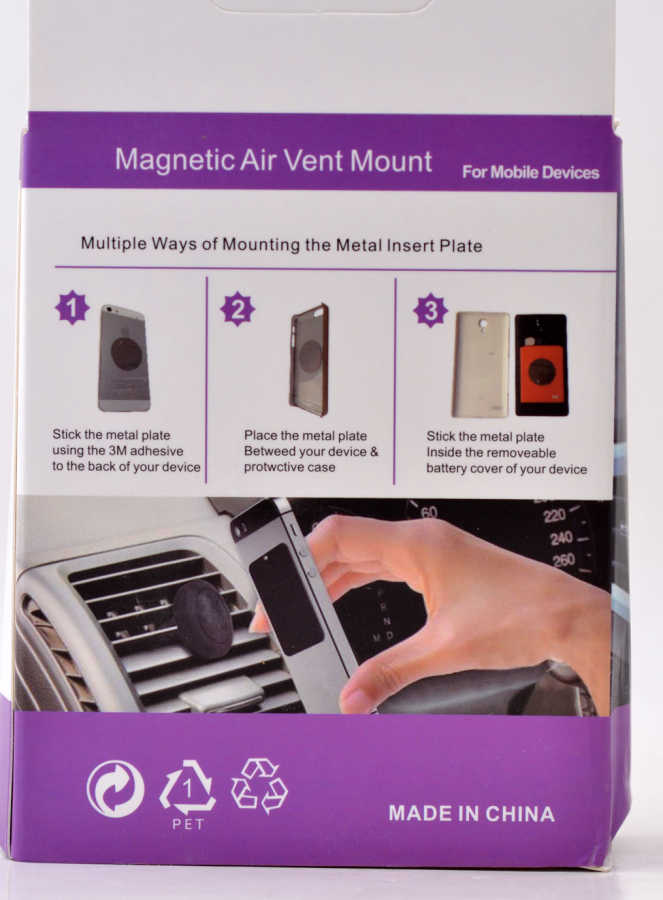 Zore Magnetic Air Vent Mount X16 Petek Araç Telefon Tutucu Universal Siyah
