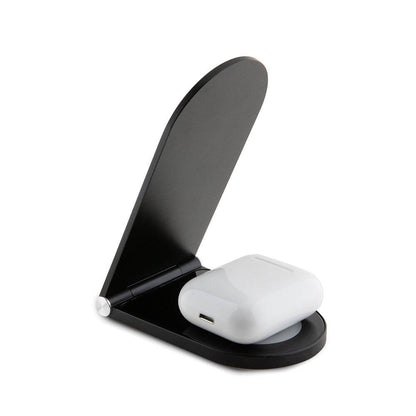 Mercedes Benz Orjinal Lisanslı Katlanabilir Baskı Yıldız Logolu Magnetik Kablosuz Şarj Standı Siyah