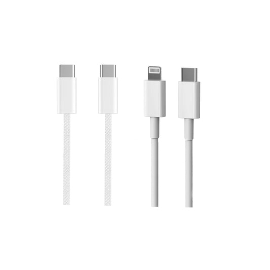 Micflip A01 2’li Type-C to Type-C PD & Type-C to Lightning MFI Sertifikalı Data ve Şarj Kablosu 2M