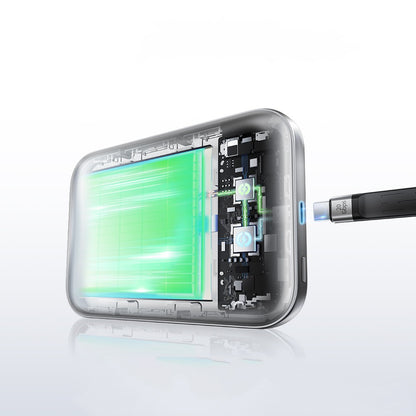 Movespeed MSPD10 PSSD Powerbank Özellikli Manyetik 5000mAh 2in1 SSD 4K ProRes Destekli 1TB USB3.2 Taşınabilir Harici Disk