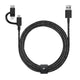 Native Union Belt Serisi 3in1 USB-A to Type-C - Lightning - Micro Şarj Kablosu 2M