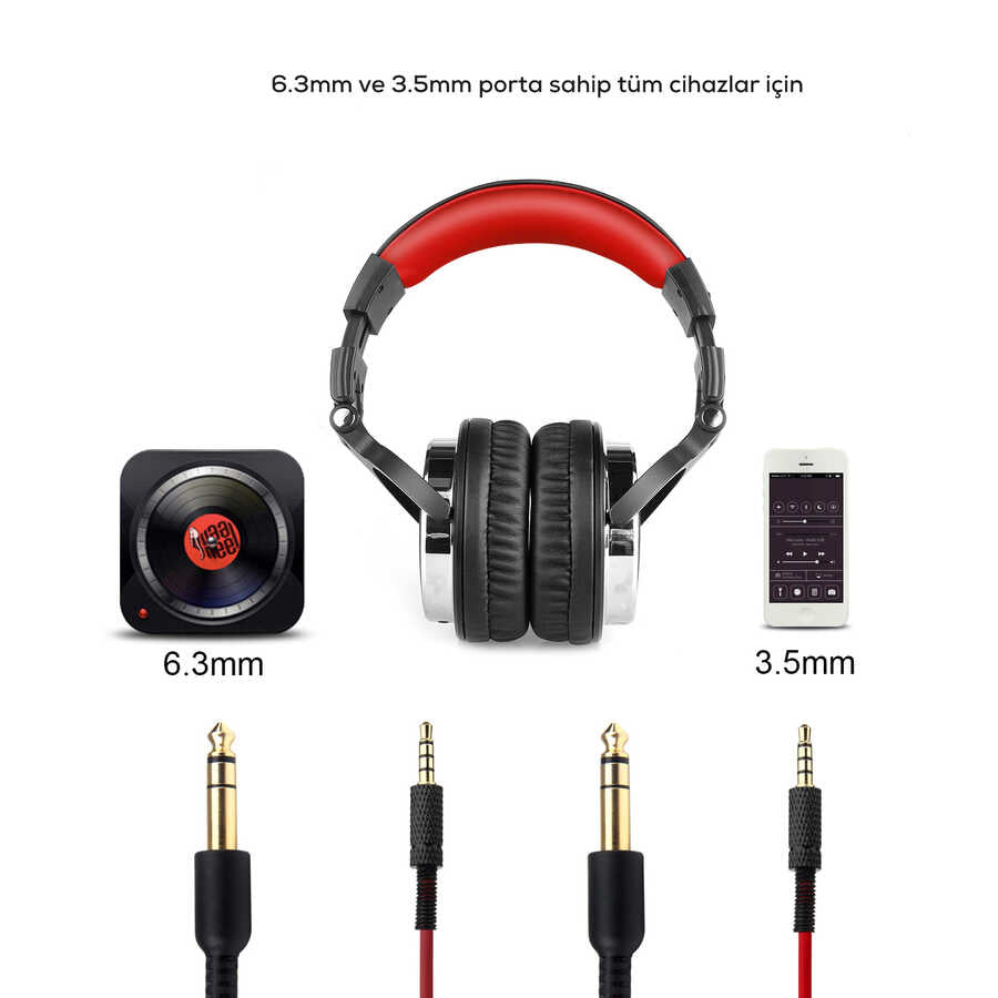 Oneodio Pro 10 3.5mm Kulaklık Gold-Gri