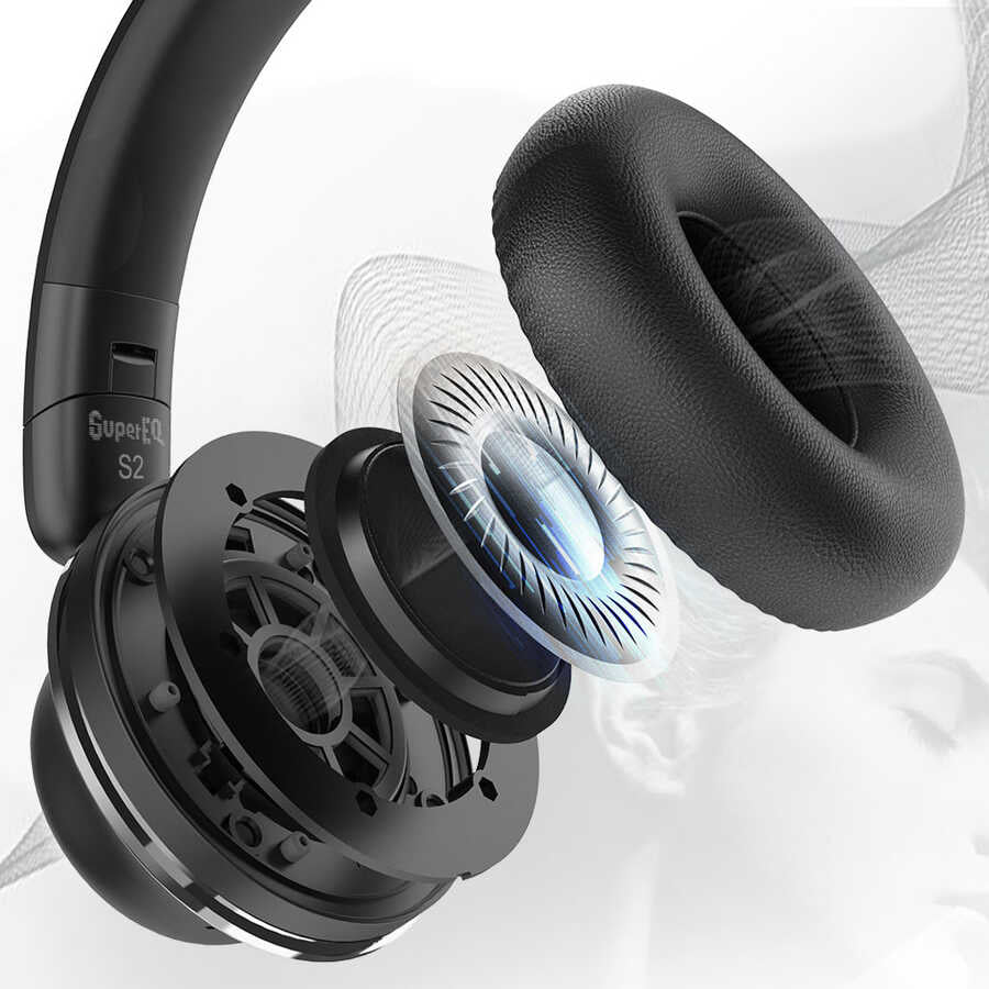 Oneodio S2 Bluetooth Kulaklık Siyah