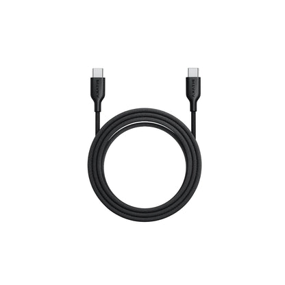 Pitaka Flex Braided Örgülü Tasarımlı Type-C to Type-C PD Data ve Şarj Kablosu 60W 1.2M Siyah