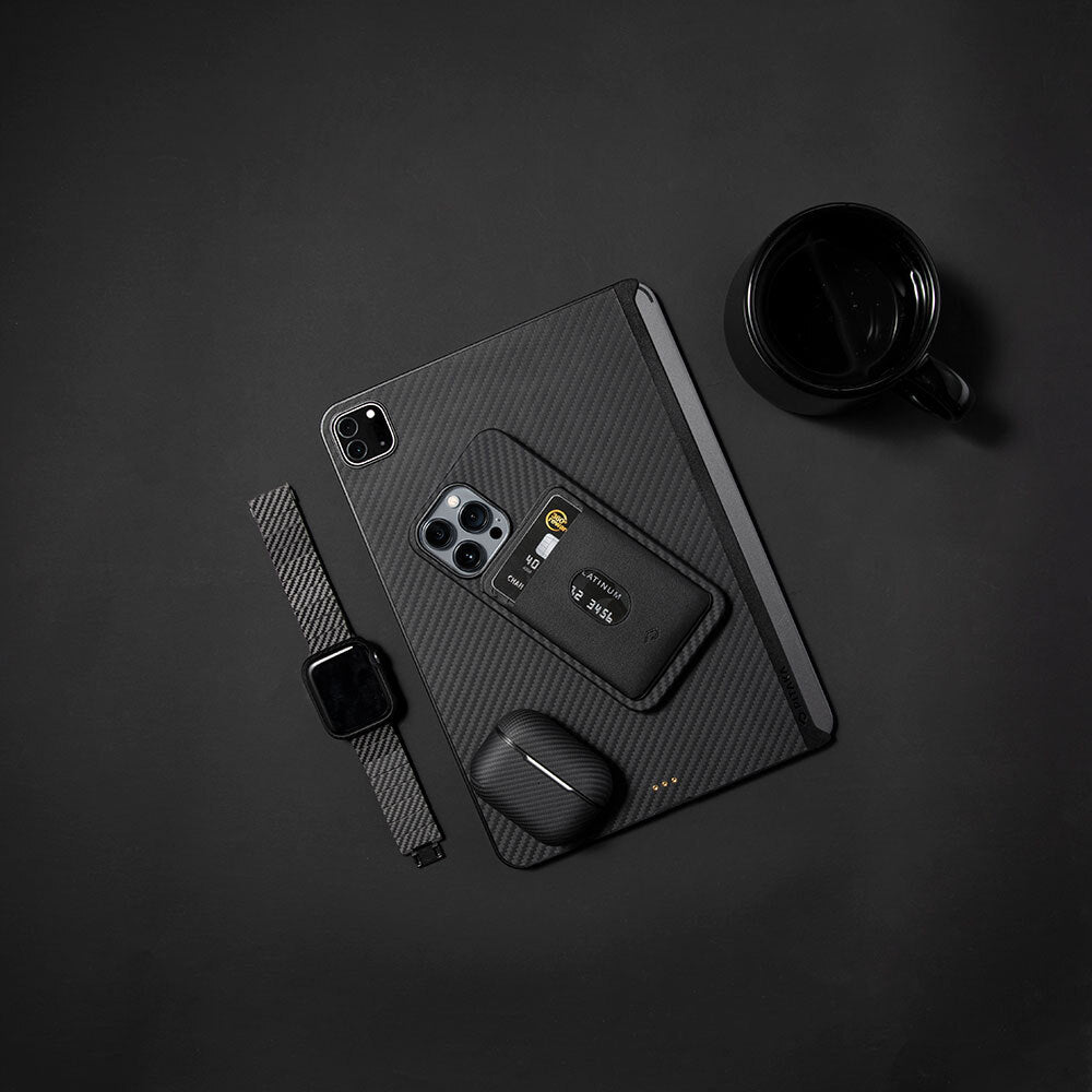 Pitaka MagEZ Card Sleeve 3.0 PU Deri Magnetik Kartlık Siyah